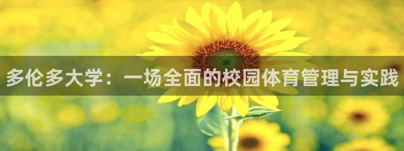 必一体育app官方下载入口：多伦多大学：一场全面的校园体育管